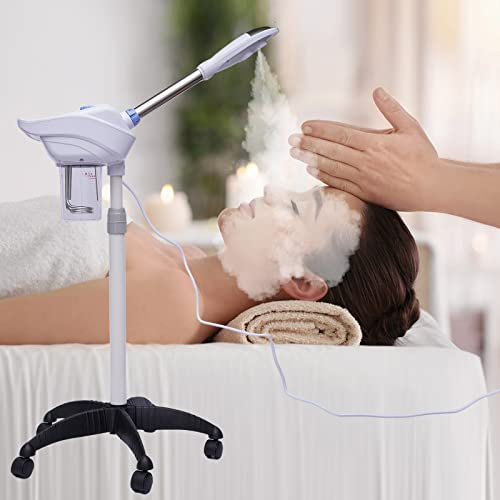 HarBin-Star Ozono, vaporizzatore viso ionico, 860 ml, spargitore per pori e detergente per la pelle, sauna facciale per ringiovanimento professionale della pelle, nebbia calda, umidificatore viso