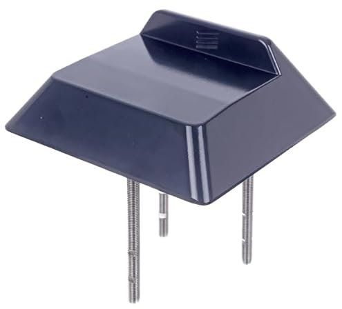 bima 971596 Auflaufstütze Quadro - Aluminium-Druckguss, anthrazit - 180 x 180 mm - 70 mm Toranschlag 45 mm über Boden - Torauflauf 25 mm hoch