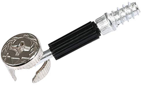 FOCCTS 50 Piezas de Tornillos de Fijación de Herrajes para Muebles, Juego de Pernos, Conector de Gabinete de Muebles con Pernos de Pasador, Tuerca, Leva de Bloqueo para Cajón de Armario de Muebles