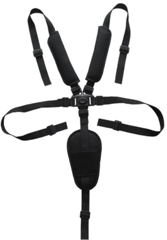JRYXDS 1Pcs Arnes Seguridad Silla Niño, Cinturón de Seguridad para Bebé, Arnés de Seguridad de 5 Puntos para Niños y Niños, Correa Segura para Silla,trona,trona kinderkraft(negro)