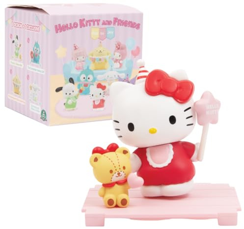 Hello Kitty - Blind Box Serie Ode To Joy con Hello Kitty, Kuromi e i Loro Amici, 1 Figura Pop a Sorpresa su 9, Unboxing ed Arrivo Casuale, Mini Box Trasparente 7x7cm, Collezionabile, Giochi Preziosi