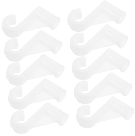 Hemobllo 10 Pezzi Supporti per Bastoni Armadio in Alluminio da Ganci Rinforzati per Montaggio Scaffali Guardaroba Portabastoni Compatti e Resistenti per Organizzazione Abiti