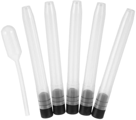 HYTROVE Pressbar Fyllbar Bläckpatron för Fyllpennor med Tätningspropp Läckagesäker Transparent Patron för Kalligrafi och Skrivtillbehör med Pipett och Förvaringsbox