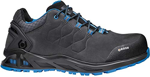 Base Protection, K-Road Chaussure de Sécurité pour Hommes et Femmes, Noir et Bleu, Taille 43