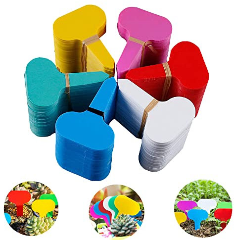 DXIA 180 Pcs Etichette da Giardino, Etichette per Piante Impermeabili, T-Tipo Etichette, Riutilizzabili Semi Label, Etichette Mini Insertion Etichettatura Planting Signs for Vegetali Markers