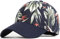 Yixda Damen Blumen Baseball Cap Verstellbar Basecap Tennis Golf Sport Kappe (Baseball, Navy)