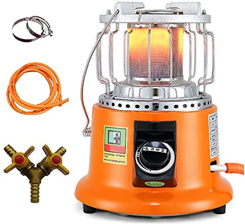 Riscaldatore a Gas Portatile, Multifunzione Stufa gas Liquefatto Gas Naturale per Riscaldamento in Inverno e Cucinando, Basso Consumo Energetico Riscaldatore per Interno All'aperto (Size : Natural Ga