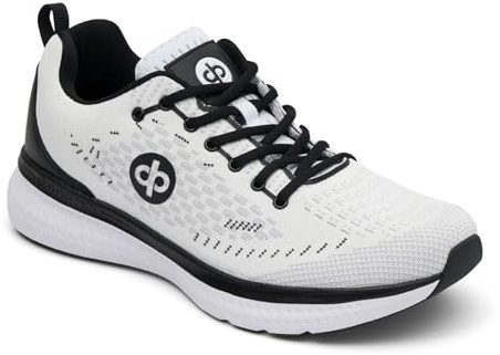 Drakes Pride Renegade Men's Lawn Bowling Shoes in White and Black. (White & Black, UK Footwear Size System, Adult, Men, Numeric, Wide, 10)