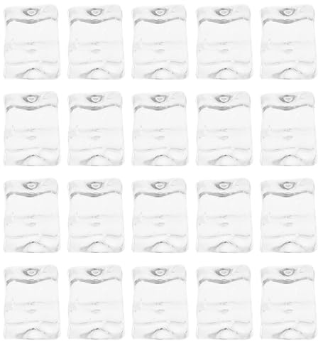 Glaçons Factices en Plastique et Résine 50 Pièces, Aspect Cristal