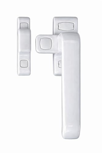 FERPASA® - Manilla para Puertas y Ventanas, Cierre Presión para Puertas y Ventanas, Aluminio Acabado Blanco, Apertura Interior Derecha e Izquierda