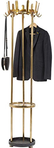 Kare Design Garderobenständer Gala, Garderobe gold, Garderobe Retro, Garderobe Casino Style, (H/B/T) 187x50x50cm