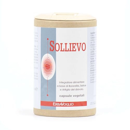 Erbavoglio Sollievo Capsule - 60 capsule - Integratore alimentare convenzionale - Per il supporto antinfiammatorio e il miglioramento della funzionalità articolare.