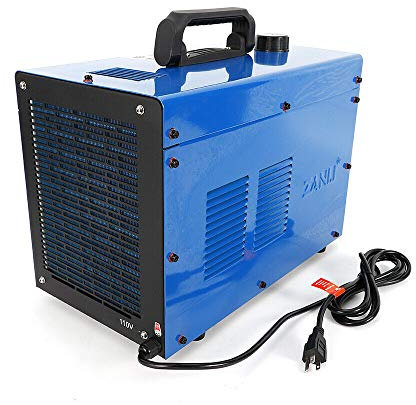 10 l 230 V vattenkylare CO2-svetsare, för svetsmaskin Wig Mig Mag, svetsning vattenkylning enkel fas (färg: blå)