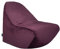 Loft 25 Sitzsack für Erwachsene & Kinder - Geeignet für Gaming oder Entspannen - Indoor Recliner Gamer Sitzsack,Bodenkissen, Liege Bean Bag mit EPS-Perlen Fulling (Samt-Gewebe, Aubergine)