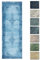 Kelim Vintage Teppich Wohnzimmer Jeans Blau 80 X 290 cm, Waschbar Boho Teppich Super Soft, Moderner Kurzflor Teppich