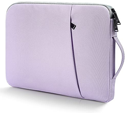 17 inch Laptop Case Sleeve, Padded Protective Shockproof Water-Resistant Laptop Cover with Handle for HP Envy 17 / Pavilion 17, Dell Lenovo Asus Acer MSI 17.3-in Computer Carrying Bag -Purple