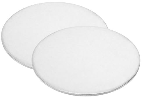 PATIKIL Disco Acciaio 70mm, 2pz Etichette Stampaggio Metalli, Cerchio Rotondo, Piastra Metallico, Attacco Acciaio Inossidabile 304, per Incisione Laser, Targhetta Nome Artigianale