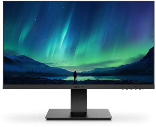 KOORUI E2721H 27 Inch QHD Monitor, Gaming 120Hz, IPS Computer Monitors, 2K 1440P Pc Screen, Adaptive Sync, HDR 10, 1ms, VESA 100x100mm, Eye Care, HDMI, DisplayPort