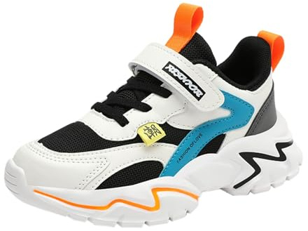 Chaussures de course été automne et hiver maille respirante lacets réglables moyens et grands enfants chaussures de sport décontractées chaussures garçons 35