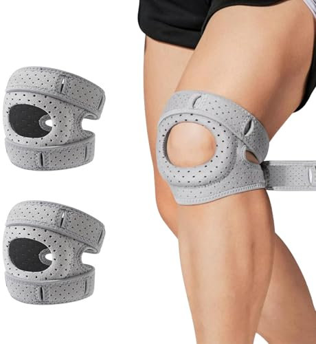 Luylmo Wellness Kniebandage, Knieschützer, Ortho, Knieschützer, Patella-stabilisierende Knieorthese, Patella stabilisierende Kniebandage, Verstellbare Kniebandage Zum Tanzen Für Männer Und Frauen (2)