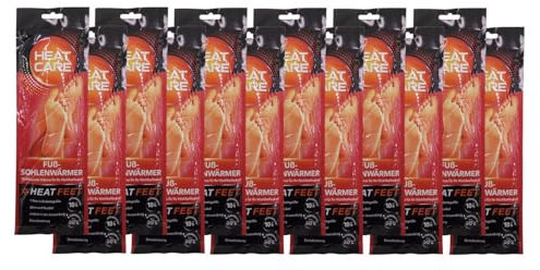 BURI Fußsohlenwärmer Heat Care Wärmesohlen Schuhwärmer Sohlenwärmer Fußwärmer Wärmeeinlagen Einlegesohlen, Menge:24 Stück