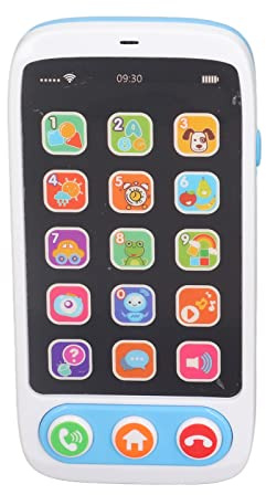 Juguetes de teléfonos móviles para bebés, teléfonos de Juego simulado para niños pequeños con 5 Modos de Aprendizaje, música y Luces Tenues, Juguete Inteligente de educación tempra