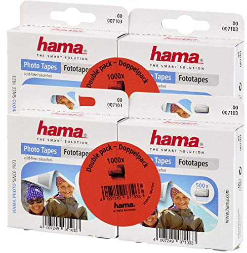 Hama Fototapes (2000 Stück, 2-seitig selbstklebend, Spenderbox, säurefrei, lösemittelfrei, geeignet für Alben) (Fototapes | 2.000 Stück)