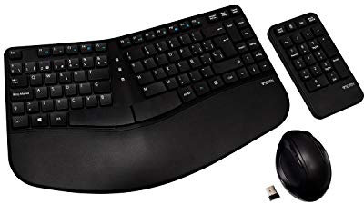 Ergonomic Keyboard Mouse Combo WRLS