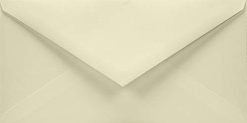 Netuno 25 x elfenbenskuvert DL 110 x 220 mm för bröllop