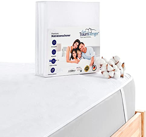 Matratzenschoner 120x200 cm (2 Stück), wasserdicht & atmungsaktiv aus Baumwolle (Oeko-TEX® Standard 100) bietet Matratzenschutz, Nässeschutz dient als Matratzenauflage, waschbar bei 60°