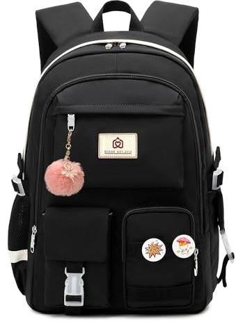 Laptop ryggsäckar 40 cm skolväska college ryggsäck stöldsäker resa dagväska stora bokväskor för tonåringar flickor kvinnor studenter