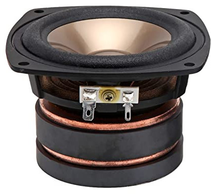 YELEMEABHB 1 PZ 4. Pollice di altoparlante full range 4ohm 100w audio altoparlante suono musicale colonna for home theater Fai da te Altoparlante da scaffale(Gold)