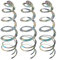 WUSJCOF Dispositivo Anti-Piccioni Set da 3 per Balcone Spirale a Vento Riflettente per Protezione Uccelli Giardino 50cm