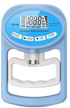 Digital kraftmätare, Kraftmätare, Grip Strength Tester 265lbs/120Kg Digital Handdynamometer USB LCD-skärm För Kraftträning Sport, Bärbara mätenheter(Blue)