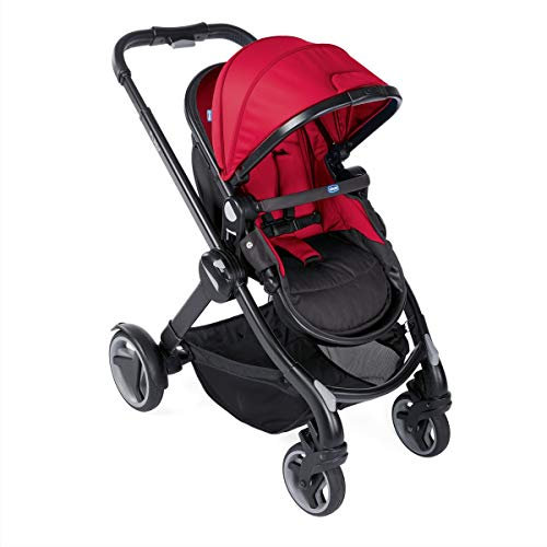 Chicco Fully Single – passeggino Multifunzionale, Unisex Rosso passione