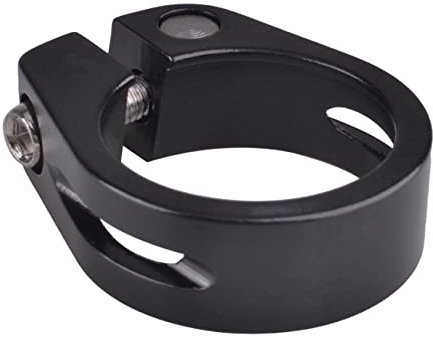 Azarxis Sattelklemme 28,6mm 31,8mm 34,9mm, Fahrrad Schnellspanner Sattelstützenklemme Sattelstütze für Fahrrad (02 Schwarz - ohne Schnellspanner, 34,9mm)