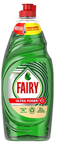 Fairy Ultra Original Líquido Lavavajillas 650Ml Fórmula Efectiva Que Deja Los Platos Relucientes, Impresionante Poder Antigrasa