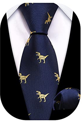 Barry.Wang Juego de corbata de seda para niños, con bolsillo cuadrado, estampado de cachemira, para fiesta de graduación, ceremonia de negocios, Flor azul oscuro, Talla única