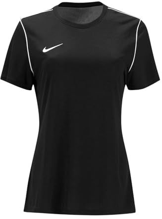 Nike Femme W NK DF Park20 Top T-Shirt, Noir/Blanc/Blanc, L EU