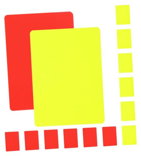 KOMBIUDA 16stücke Teiliges Mit Schiedsrichterkarten Für Fußball Und Football Tragbares Zubehör Mit Roten Und Gelben Karten Für Schiedsrichter