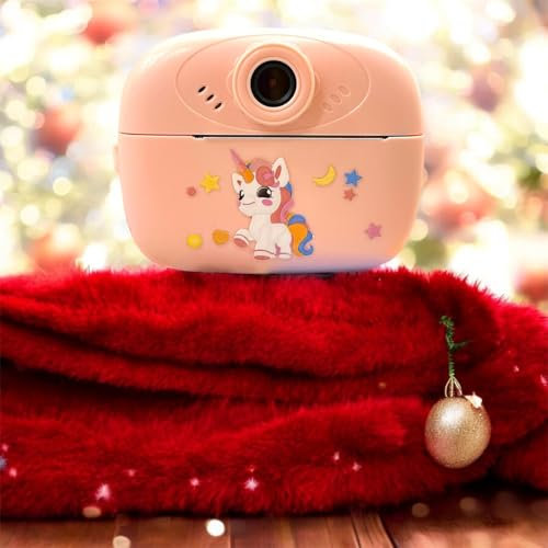 Macchina Fotografica Bambini Istantanea, 20MP/1080P HD Fotocamera Istantanea Bambini Digitale con stampante inclusa, Carta da Stampa & Accessori Divertenti,Regalo per Bambini dai 0-14 (Rosa)