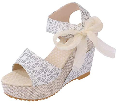 Sandali Donna Estive Ortopedici Sandali Con Zeppa Alta Leggere Comode Eleganti Aperta Scarpe Sposa Cuoio Artificiale Moda Antiscivolo Sandalo Cerimonia Offerta Sandals Espadrillas Spiaggia Piscina