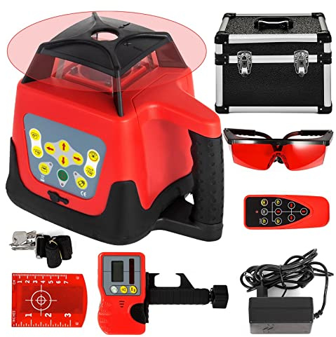 Kit Livella Laser Rotante con Autolivellante per Costruzione Esterna e Misurazione