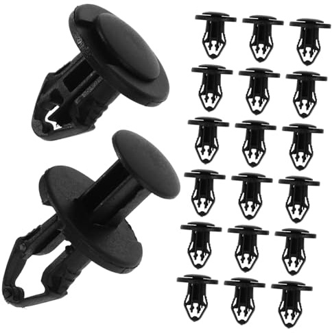 NOLITOY Clips de Fixation et Protection Moteur Lot de 100 en Plastique Noir Clips de Rivetage Sécurisés et Pratiques pour Voitures pour Réparation Automobile