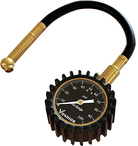Vondior Tire Pressure Gauge (0-100 PSI) - Certified ANSI B40.1 Tire Gauge for Cars and Trucks, Large 2 Glow Dial Easy-Read Tire Gauges for Tire Pressure Car Accessories