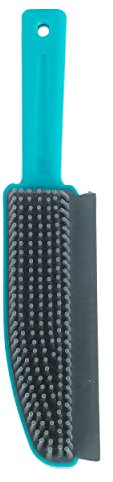 Beldray LA071590EU Spazzola Pet Plus+ E Per Tappezzeria In Tpr, Le Setole In Gomma Catturano La Polvere E Lo Sporco, Per Le Case Con Animali, Labbro Raschiatore Per La Raccolta Dello Sporco, Turchese