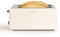 CREATE/TOAST RETRO XL/Grille-pain Blanc cassé / 6 niveaux de puissance, tiroir ramasse-miettes, thermostat, décongélation, réchauffage, 2 fentes pour tranches larges, 1500W