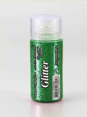 Spargitore glitter con inserto per spargimento, fine, 15 g, diversi colori (verde)