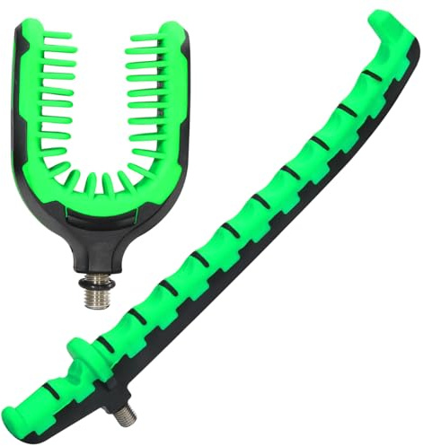 Sougayilang Feeder-Angelrutenhalter, Gummi-Frontstützen/Endstützen/Rückstützen zum Halten Ihrer Karpfen-/Feeder-Angelruten, passend für alle Rutenhalter, Banksticks, Buzz Bars-0206