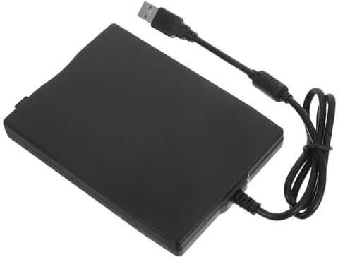 EPIGEIST Lecteur de Disquettes Léger USB Externe Portable Lecteur de Disquettes 3,5 Pouces en ABS Noir Facile à Connecter Compatible Ordinateurs Portables Bureau